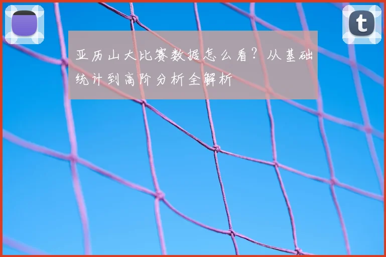 亚历山大比赛数据怎么看？从基础统计到高阶分析全解析